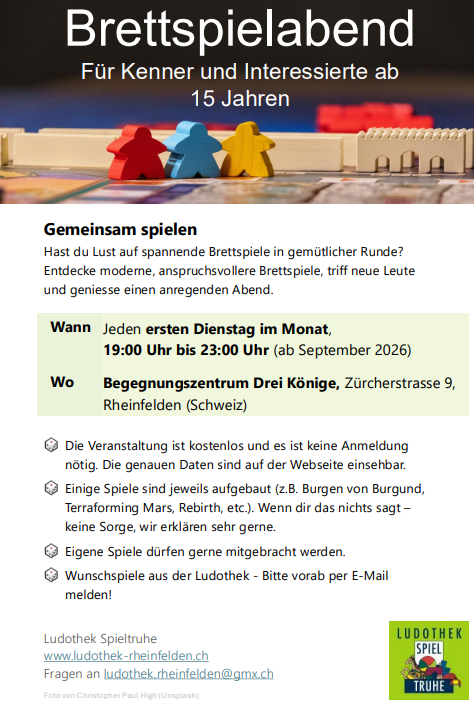 Spielabend Flyer